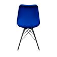 Chaise scandinave Kick Metal Luuk - Bleu foncé