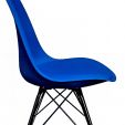 Chaise scandinave Kick Metal Luuk - Bleu foncé