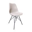 Chaise scandinave Kick Metal Luuk - Champagne