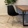Chaise scandinave Kick - Noir