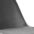 Chaise scandinave Kick Velvet - Gris - Gris