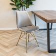 Chaise scandinave Kick - Gris