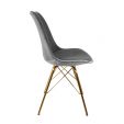 Chaise scandinave Kick - Gris