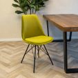 Chaise scandinave Kick Velvet - Vert - Vert