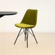 Chaise scandinave Kick Velvet - Vert - Vert