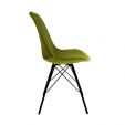 Chaise scandinave Kick Velvet - Vert - Vert