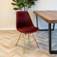 Chaise scandinave Kick - Rouge
