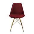 Chaise scandinave Kick - Rouge