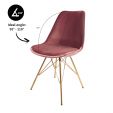 Chaise scandinave Kick - Rose