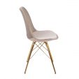 Chaise scandinave Kick - Champagne