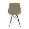 Chaise scandinave Kick Velvet - Taupe - Taupe