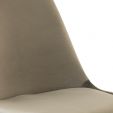 Chaise scandinave Kick Velvet - Taupe - Taupe