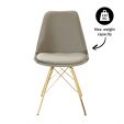 Chaise scandinave Kick - Taupe