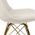 Chaise scandinave Kick - Ivoire