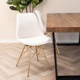 Chaise scandinave Kick - Ivoire