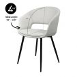 Chaise pour salle à manger Kick Dean - Blanc