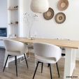 Chaise pour salle à manger Kick Dean - Blanc