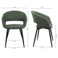 Chaise pour salle à manger Kick Dean - Vert