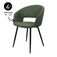 Chaise pour salle à manger Kick Dean - Vert