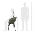 Chaise pour salle à manger Kick Dean - Vert