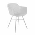 Chaise d’extérieur Kick Indy Blanc - Cadre blanc - Blanc