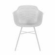 Chaise d’extérieur Kick Indy Blanc - Cadre blanc - Blanc