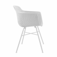 Chaise d’extérieur Kick Indy Blanc - Cadre blanc - Blanc