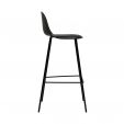 Tabouret de bar Kick Garden Ciro - Noir