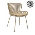 Set de 6 Chaise d’extérieur Kick Lot - Beige