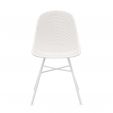 Ensemble de 4 Chaise d’extérieur Kick Sol - Blanc