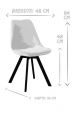 Chaise scandinave Kick Soof - Rose