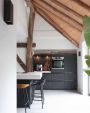 Tabouret de bar Kick Finn Bas - Velours Noir