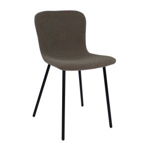 Chaise de salle à manger Kick Sara - Bouclé - Taupe