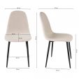 Chaise de salle à manger Kick Mee - Beige