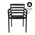 Chaise de jardin Kick Marc - Noir
