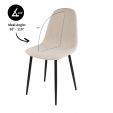 Chaise de salle à manger Kick Mee - Beige