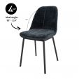 Chaise de salle à manger Kick Lana - Bleu