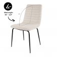 Chaise de salle à manger Kick Saar - Crème