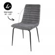 Chaise de salle à manger Kick Saar - Gris