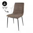 Chaise de salle à manger Kick Saar - Taupe