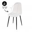 Chaise de salle à manger Kick Mees - Blanc