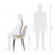 Chaise de salle à manger Kick Mee - Beige