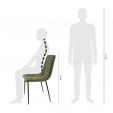 Chaise de salle à manger Kick Saar - Vert