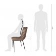 Chaise de salle à manger Kick Saar - Taupe