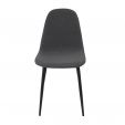 Chaise de salle à manger Kick Mees - Gris foncé
