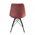 Chaise scandinave Kick Velvet - Rose