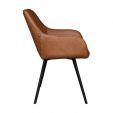 Chaise pour salle à manger Kick Karl - Cognac