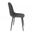 Chaise de salle à manger Kick Mees - Gris foncé