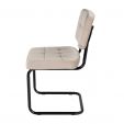 Chaise tubulaire Kick Ivy - Champagne
