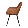 Chaise pour salle à manger Kick Karl - Cognac